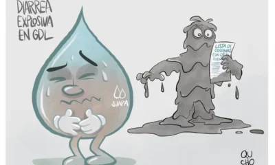 Cartón de Qucho Monero dedicado al Siapa y a la diarrea explosiva