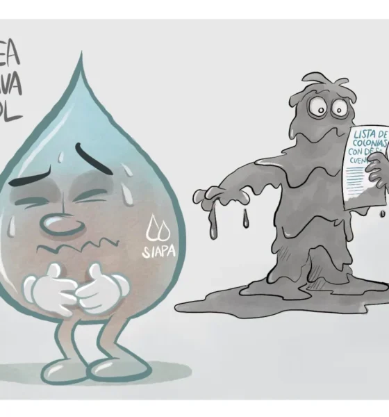 Cartón de Qucho Monero dedicado al Siapa y a la diarrea explosiva