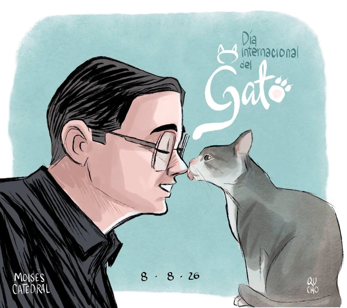Qucho Monero dedica al día del gato