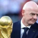 Gianni Infantino, presidente de la FIFA, durante un acto relacionado con el fútbol internacional.