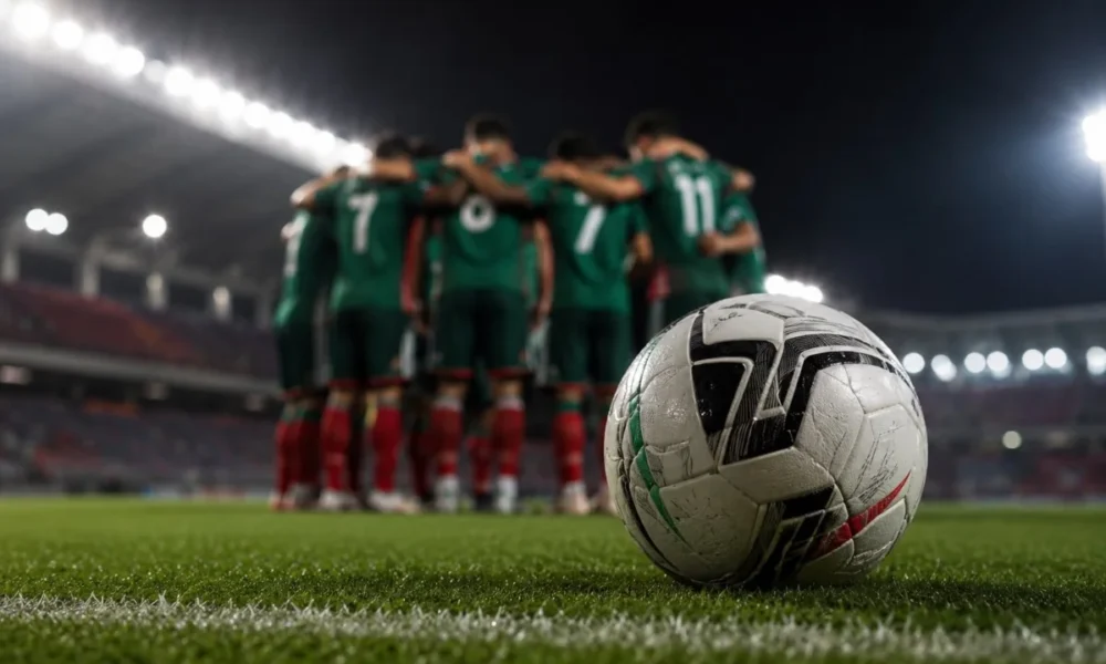 Futbolistas de la Selección Mexicana Sub-23 celebran su clasificación a las semifinales de Santo Domingo 2026.