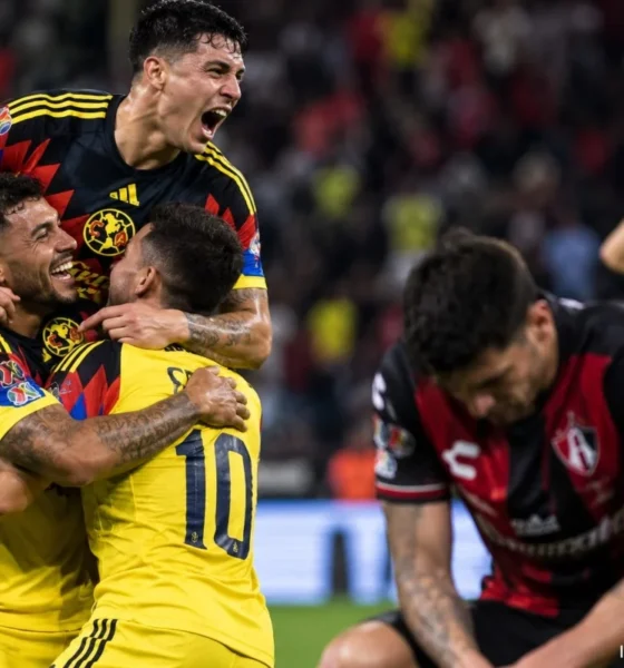 América derrota 5-2 al Atlas en el Estadio Jalisco durante la Jornada 13 del Apertura 2026
