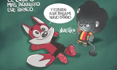 Cartón de Qucho Monero sobre el Atlas