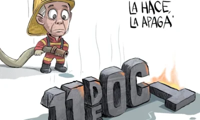 Cartón de Qucho Monero sobre la marcha del 11 de octubre de 2026
