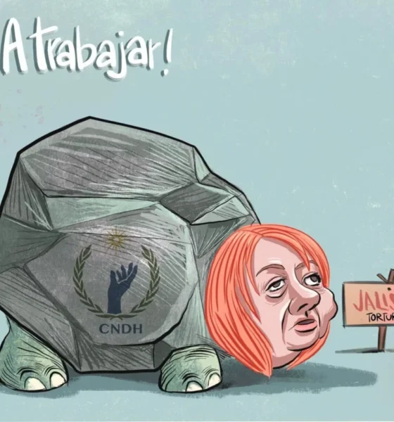 Cartón de Qucho sobre Rosario Piedra Ibarra