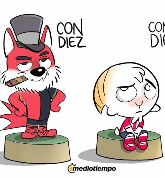 Cartón de Qucho Monero sobre el triunfo del Atlas
