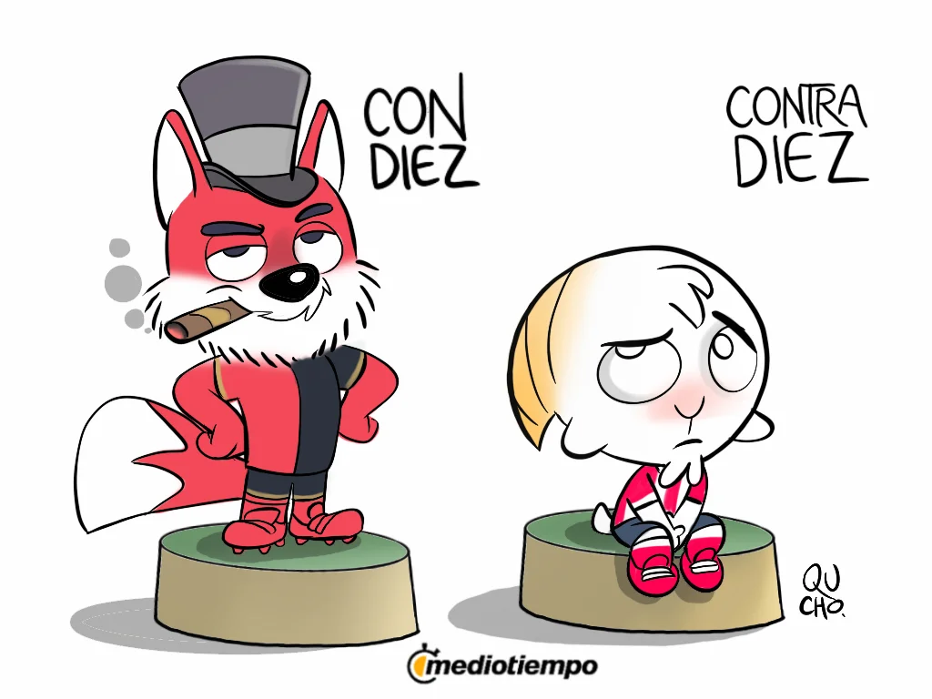 Cartón de Qucho Monero sobre el triunfo del Atlas