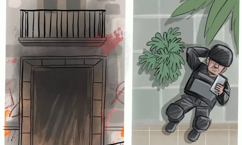Cartón de Qucho Monero sobre los disturbios en Palacio de Gobierno