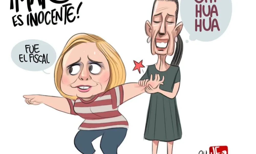Cartón de Qucho sobre Maru Campos