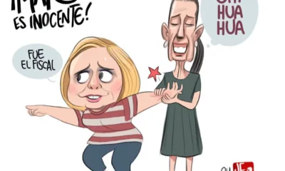 Cartón de Qucho sobre Maru Campos