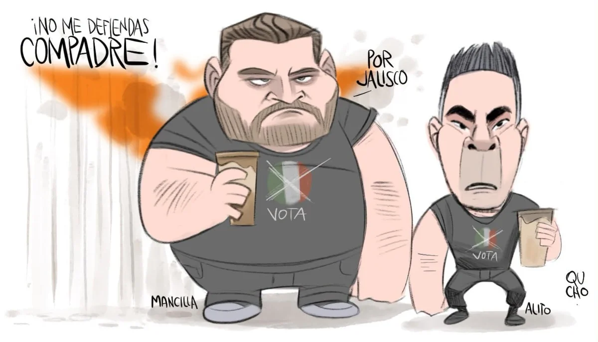 Cartón de Qucho sobre Alito Monero