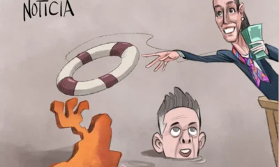Cartón de Qucho sobre Claudia Sheinbaum