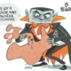 Cartón de Qucho Monero sobre Salvador Zamora