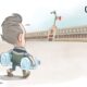 Cartón de Qucho sobre la visita de Pablo Lemus a Palacio Nacional