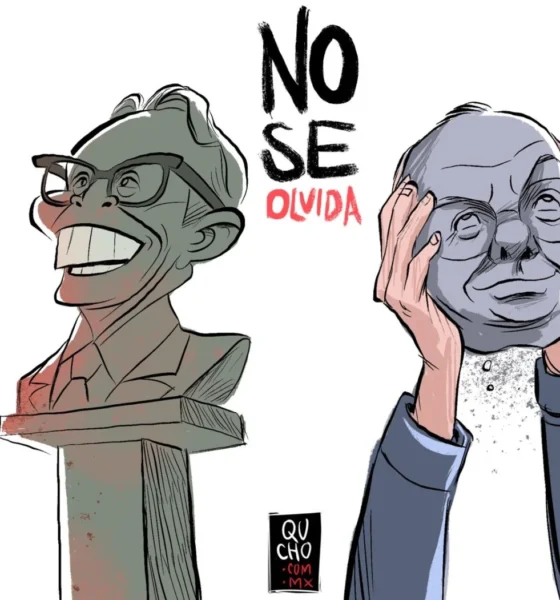 Cartón de Qucho sobre el 2 de octubre