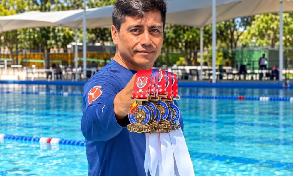 Eduardo Sánchez gana siete medallas de natación en los Juegos Latinoamericanos de Policías y Bomberos 2026