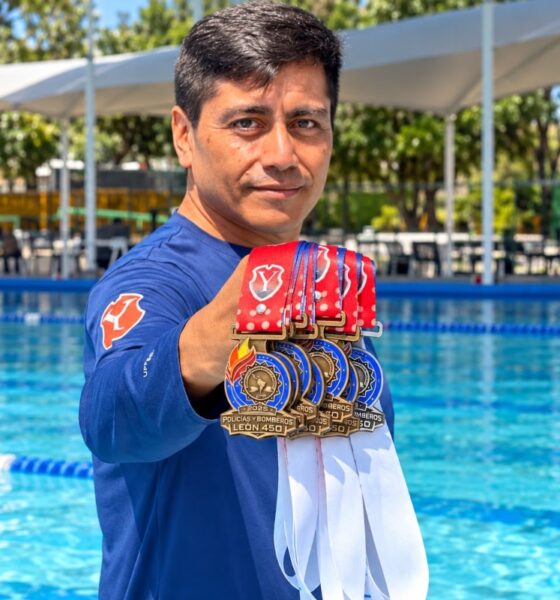 Eduardo Sánchez gana siete medallas de natación en los Juegos Latinoamericanos de Policías y Bomberos 2026